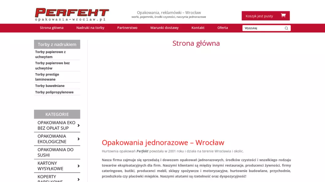 Perfekt - Opakowania jednorazowe Wrocław - podgląd