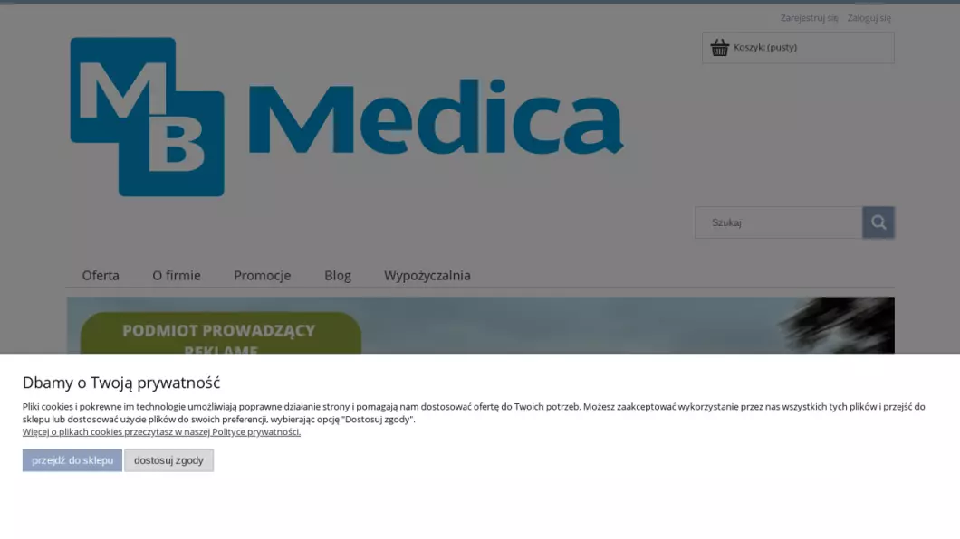 Sklep medyczny MB Medica - podgląd