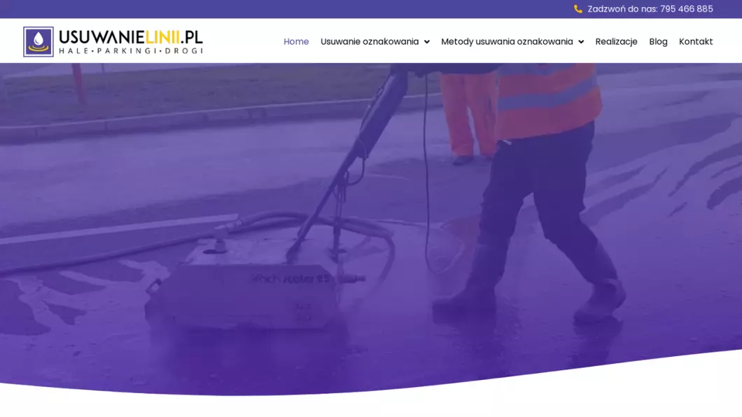 UsuwanieLinii - usuwanie oznakowania poziomego - podgląd